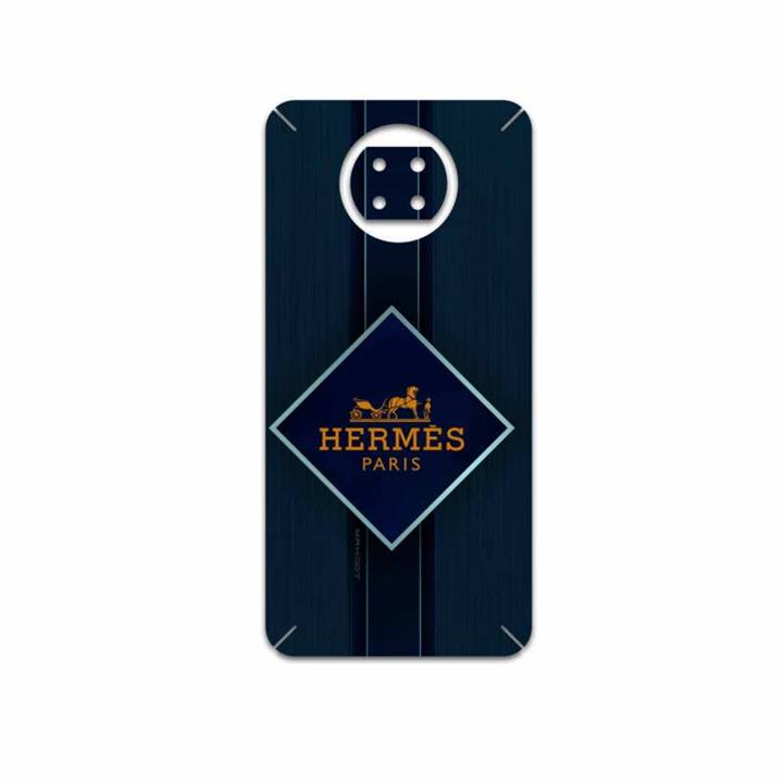 برچسب پوششی ماهوت مدل Hermes-Logo مناسب برای گوشی موبایل شیائومی Redmi Note 9T MAHOOT Hermes-Logo Cover Sticker for Xiaomi Redmi Note 9T